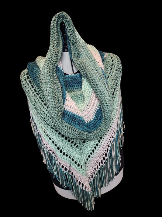 Ocean's Embrace Hooded Scarf