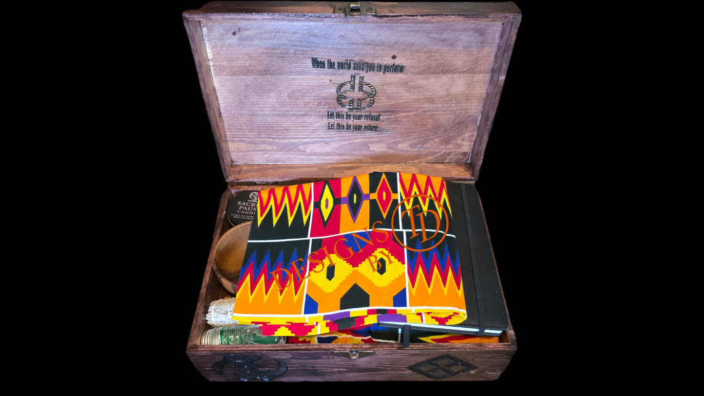 Sacred Pause Altar Box – Handmade Ancestral Ritual Set (Customizable)