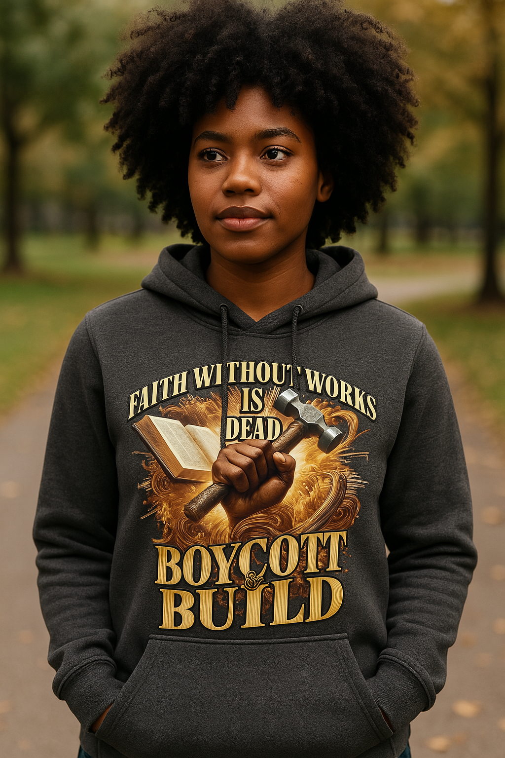Faith Without Works Is Dead – Boycott & Build Hoodie