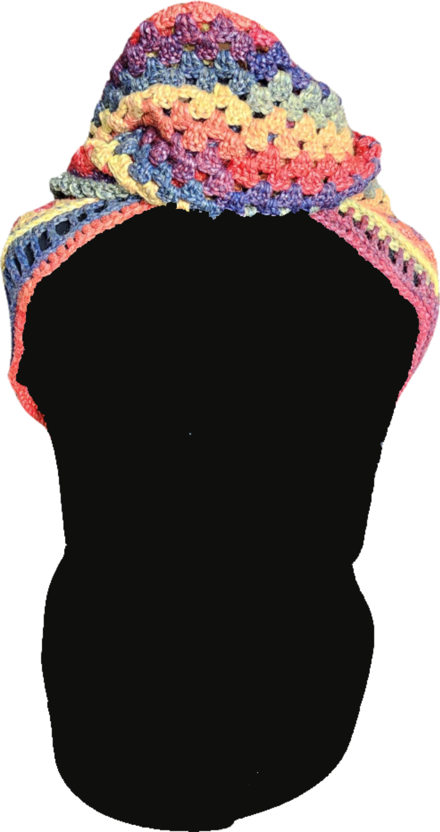 Rainbow Radiance Oversized Hooded Cowl