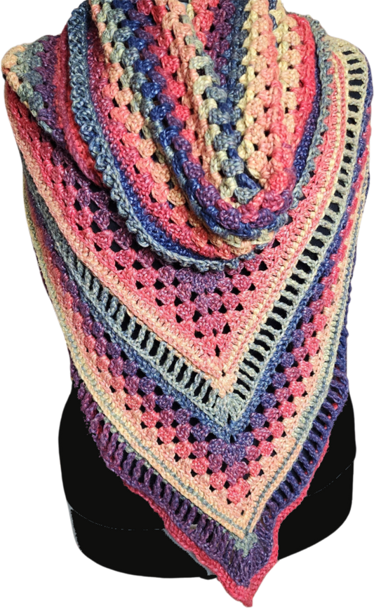 Rainbow Radiance Oversized Hooded Cowl