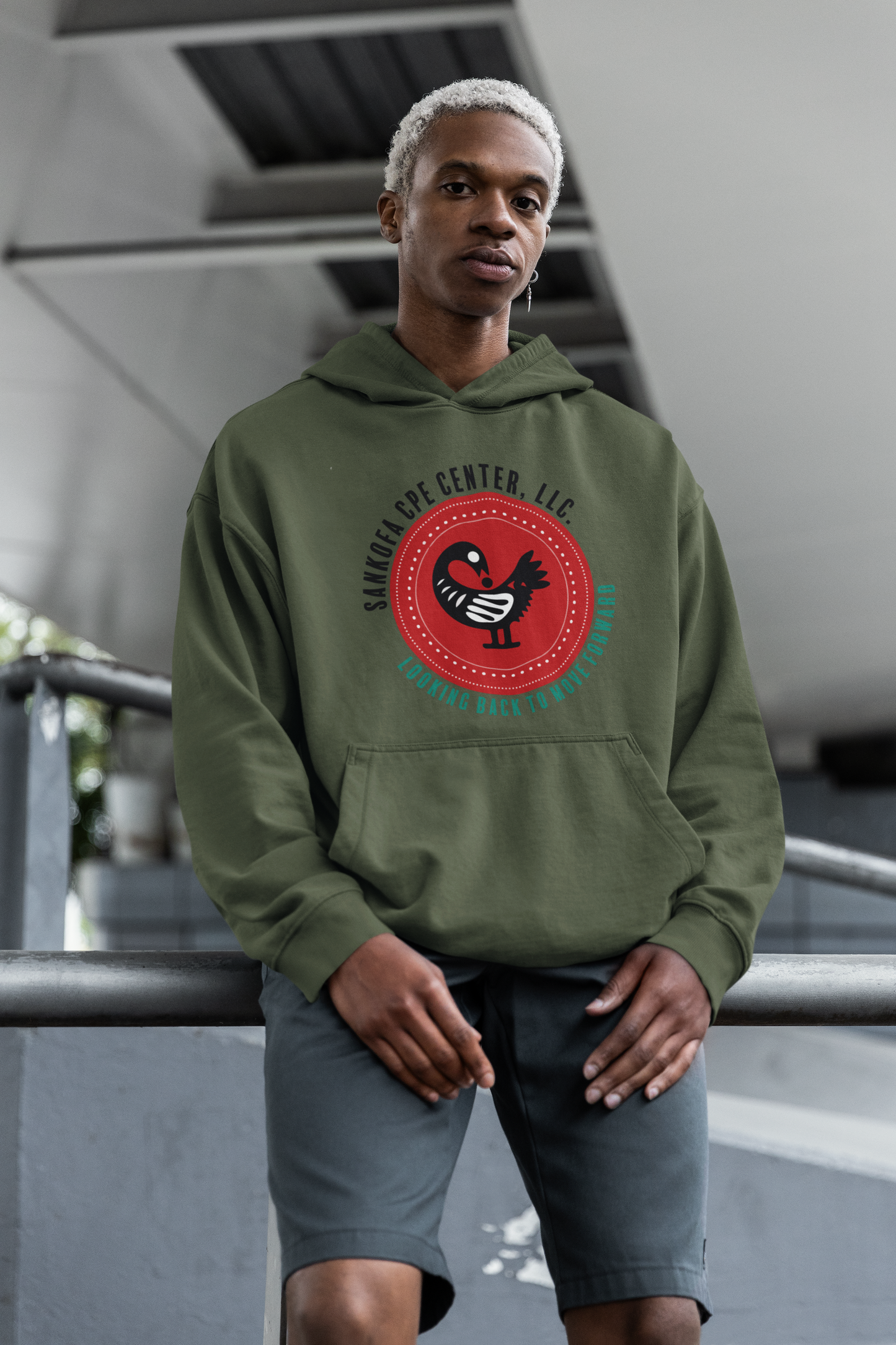 Sankofa CPE Center Hoodie – "Looking Back to Move Forward"