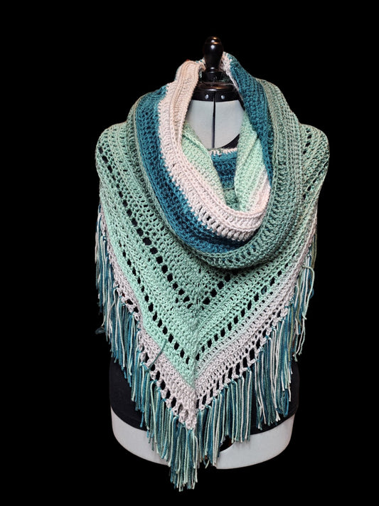 Ocean's Embrace Hooded Scarf