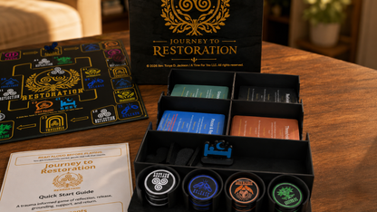 Journey to Restoration -  A trauma informed game of reflection, release, grounding, support, and return.