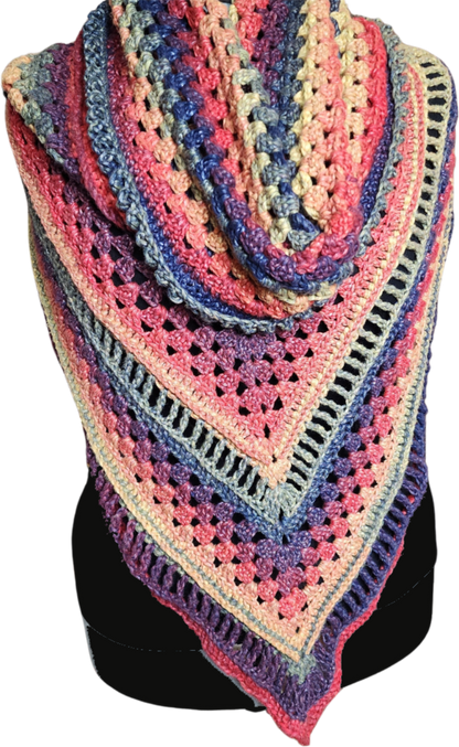 Rainbow Radiance Oversized Hooded Cowl