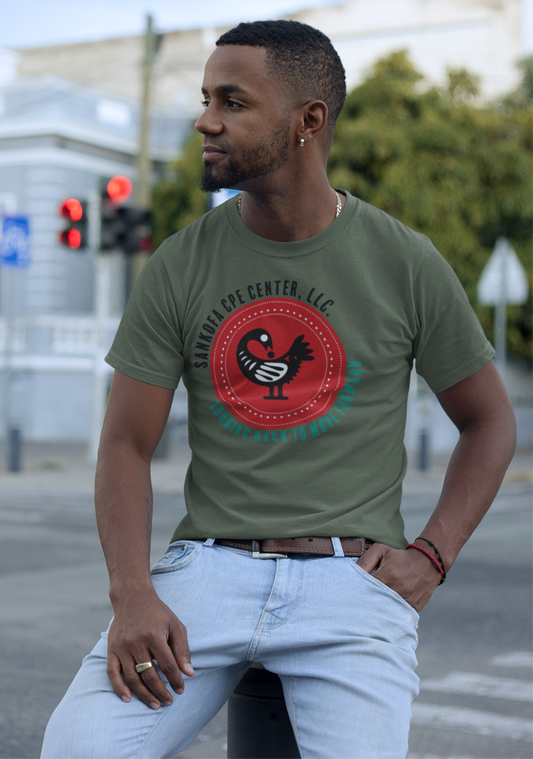 Sankofa CPE Center T-Shirt – "Looking Back to Move Forward"