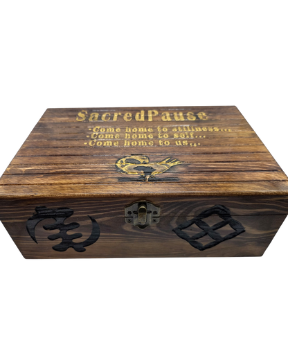 Sacred Pause Altar Box – Handmade Ancestral Ritual Set (Customizable)