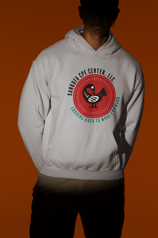 Sankofa CPE Center Hoodie – "Looking Back to Move Forward"
