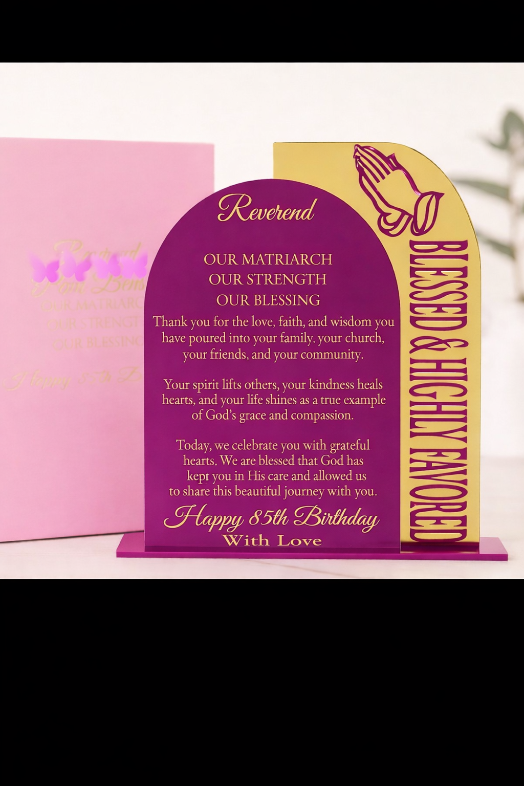 Custom Blessing Acrylic Keepsake