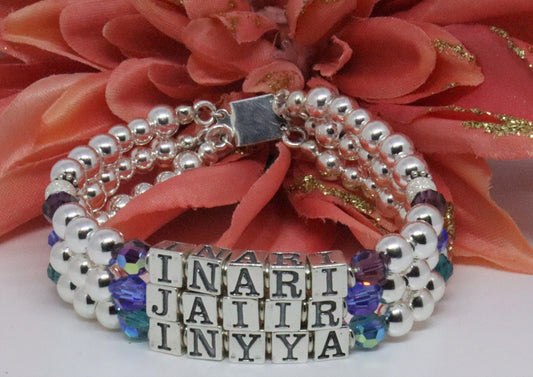 Sterling Silver Name Bracelet